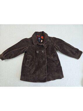 Toddler Gap Baby Girls 4T Brown Corduroy Coat Boho